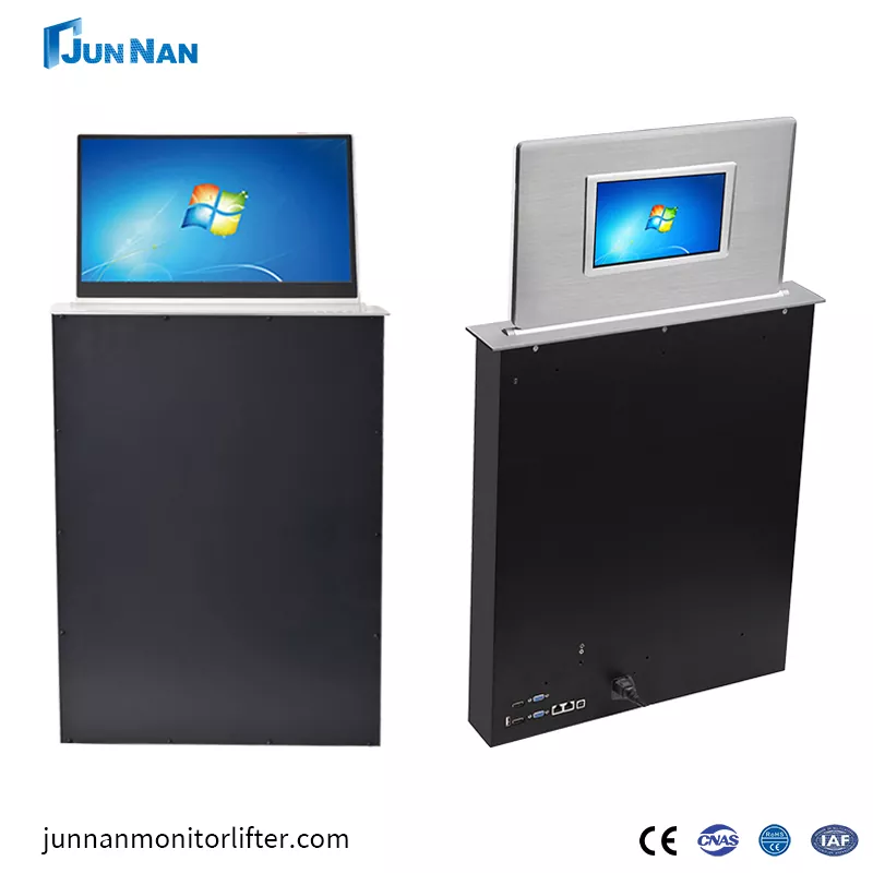 Neuvottelupöytä Moottoroitu kosketusnäyttö LCD-näyttö Nosto takanäytön LCD-näytöllä